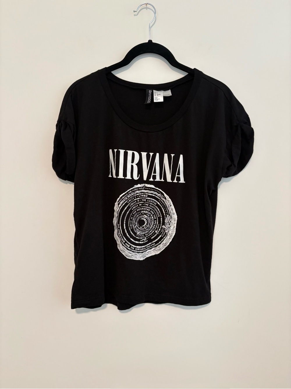 Black Nirvana Scoop Neck T-shirt Original design